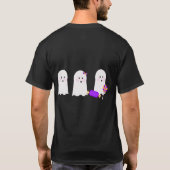 レトロ ゴースト グール 秋 ハロウィン Tシャツ (裏面)