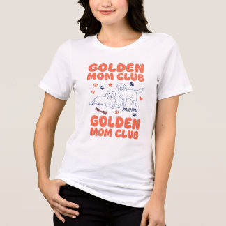 レトロ ゴールデンレトリバー ドッグマム クラブ グラフィックTシャツ トライブレンドＴシャツ