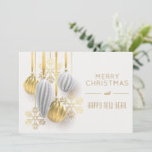 レトロ ゴールド シルバー オーナメント クリスマス (スタンド正面)
