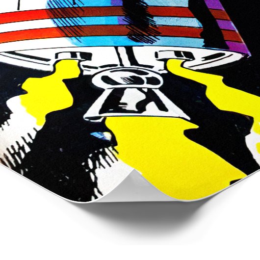 レトロ サイエンス フィクション アドベンチャー 宇宙 コミックス カバー ポスター (角)