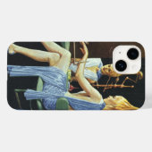 レトロ サイエンス フィクション ビューティー サロン スパ ネイルケア Case-Mate iPhoneケース (裏面 (横))
