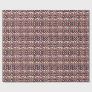 レトロ サイケデリック デザート サボテン 日没 絵画 ラッピングペーパー