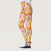 レトロ サイケデリック マンダラ ヨガ パンツ カラフル (左)