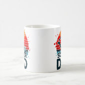 レトロ サッカー お父さん コーヒーマグカップ (中央)