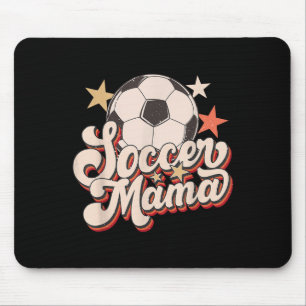 レトロ サッカー ママ サッカーママ ヴィンテージ サッカー シーズン マウスパッド