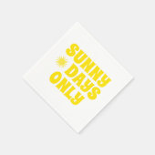 レトロ サニー デイズ オンリー 引用 ハッピー サマー パーティ スタンダードカクテルナプキン (角)