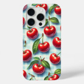 レトロ サマー チェリー スマホケース ビブラント レッド チェリー Case-Mate iPhoneケース (裏面)