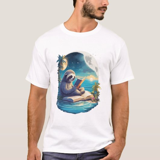 レトロ サマー ビーチ スロット Tシャツ (正面)