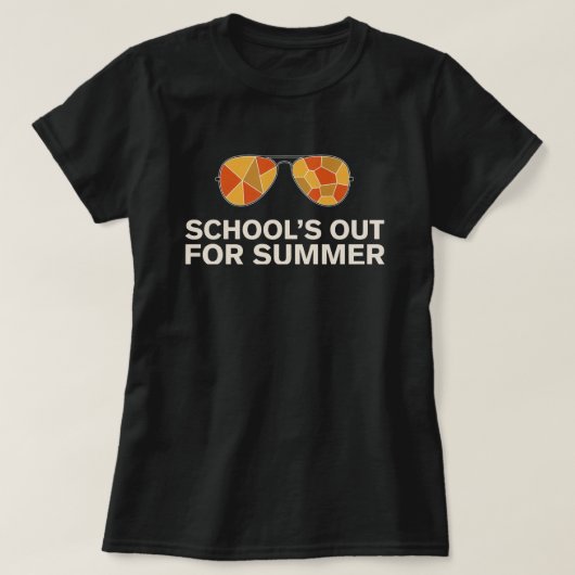 レトロ サングラス Tシャツ 学校終わり (デザイン正面)