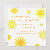 レトロ サンシャイン - ご招待 招待状 (裏面)