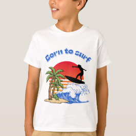 レトロ サンセット サーファー 誕生日のサーファー Tシャツ