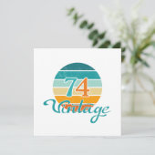 レトロ サンセット 74 ヴィンテージ ディストレス 招待状 (スタンド正面)