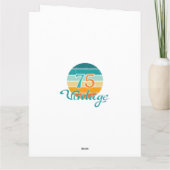 レトロ サンセット 75 ヴィンテージ ディストレスド カード (裏面)