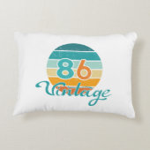 レトロ サンセット 86 ヴィンテージ ディストレスド アクセントクッション (裏面)