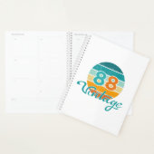 レトロ サンセット 88 ヴィンテージ ディストレス プランナー手帳 (ディスプレー)