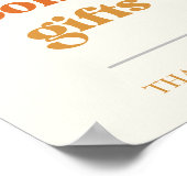 レトロ サン ブックス＆ギフト サイン, ボーホー サン ギフト   ポスター (角)