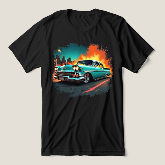 レトロ シェビー トライブレンドTシャツ (デザイン正面)
