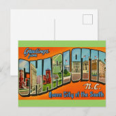 レトロ シャーロット ノースカロライナ州 ポストカード (正面/裏面)