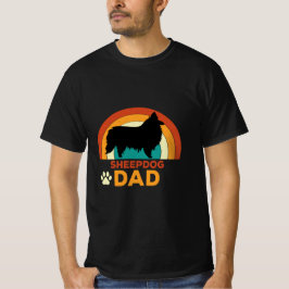 レトロ・シープドッグ・ダッド Tシャツ