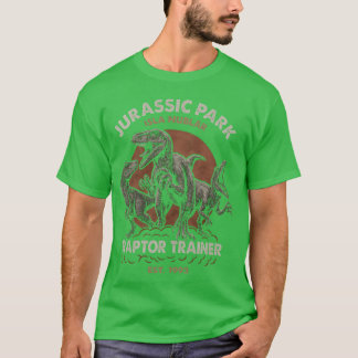 レトロ ジュラシックパーク ラプトル訓練士 - イスラ・ヌブラル島 - Tシャツ