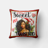 レトロ スイート だが ツイスト クリスマス ピンアップ クッション (裏面)