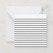 レトロ スイート だが ツイスト クリスマス ピンアップ ノートカード (裏面)