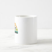 レトロ スカル ブラックグラス オフィオポゴン ゴシック ガーデン コーヒーマグカップ (中央)