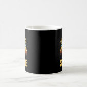 レトロ スキー アドベンチャー スキー愛好家 コーヒーマグカップ (中央)