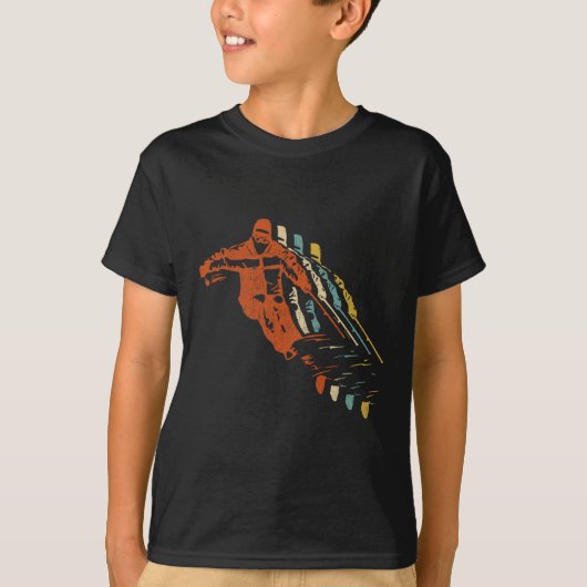 レトロ スキー ヴィンテージ 80年代 90年代 スキーウェア Tシャツ (正面)