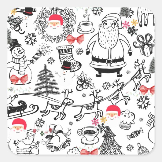 レトロ スクエアシール (正面)