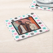 レトロ スクエアペーパーコースター (アングル)