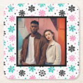 レトロ スクエアペーパーコースター (正面)