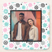 レトロ スクエアペーパーコースター (正面)