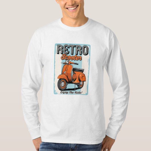 レトロ スクーター Tシャツ (正面)
