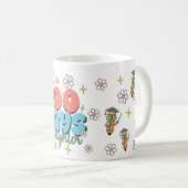 レトロ スクール 100日目の輝き コーヒーマグカップ (正面右)