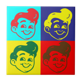 レトロ-スタイルセラミックタイルコースター タイル