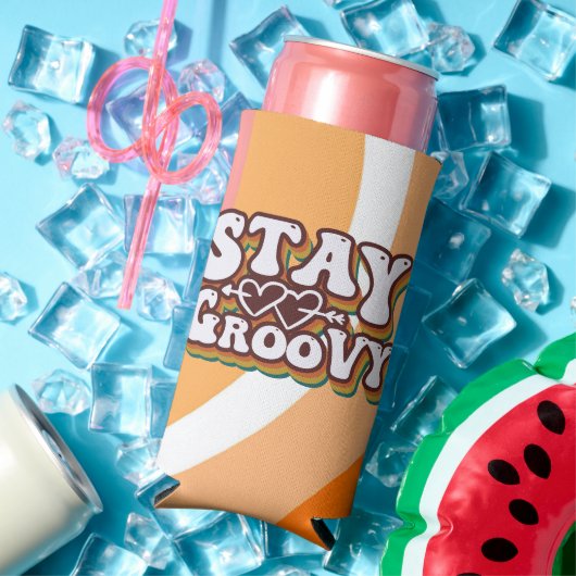 レトロ ステイグルーヴィー スリム缶クーラー (インサイチュ 夏)