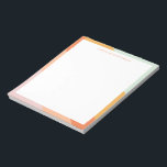 レトロ ストライプ オレンジ ミント パステル カスタマイズ 名前 ノートパッド<br><div class="desc">レトロ ストライプ オレンジ ミント パステル カスタマイズ 名前 ノート</div>