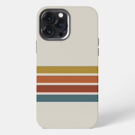 レトロ ストライプ iPhoneケース (裏面)