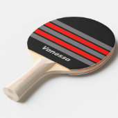 レトロ ストーミー スカイ アクロス ストライピング ウィズ ネーム 卓球ラケット (正面アングル)