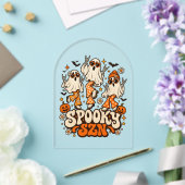 レトロ スプーキーシーズン 幽霊 | グルービー70年代ハロウィンデザイン アクリル招待状 (インサイチュ (ウェディング))