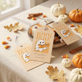 レトロ スプーキー かわいい おばけ ハロウィン ギフトタグ
