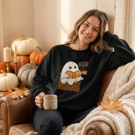 レトロ スプーキー かわいい おばけ ハロウィン スウェットシャツ