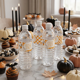 レトロ スプーキー かわいい おばけ ハロウィン ペットボトルラベル