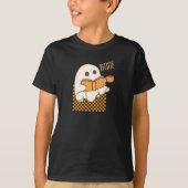 レトロ スプーキー かわいい おばけ ハロウィン Tシャツ (正面)