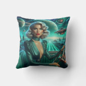 レトロ・スペース・ガール クッション (裏面)