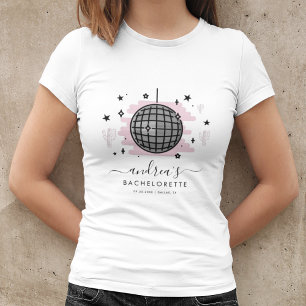 レトロ スペース ディスコ ブライズメイド パーティー Tシャツ
