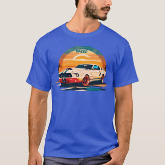 レトロ スポーツカー ギフト Tシャツ
