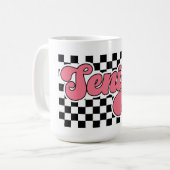 レトロ セニア クラス オブ 2025 コーヒーマグカップ (正面左)