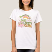レトロ セントパトリックデーのラッキーなママ Tシャツ (正面)
